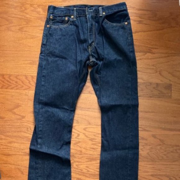 Levi's 505 Dark Blue Jeans - Men's - Picture 6 of 12